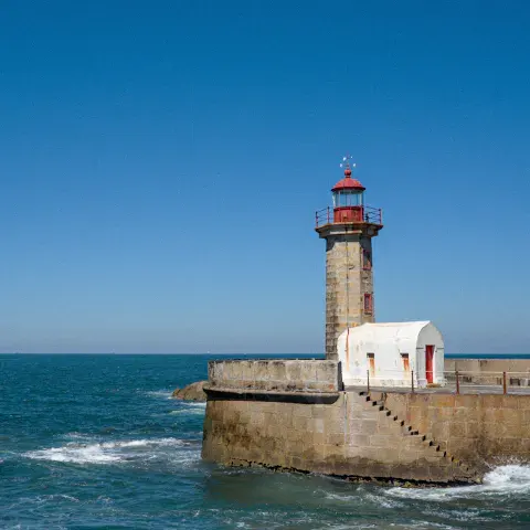 A ligthouse in Porto, Portugal