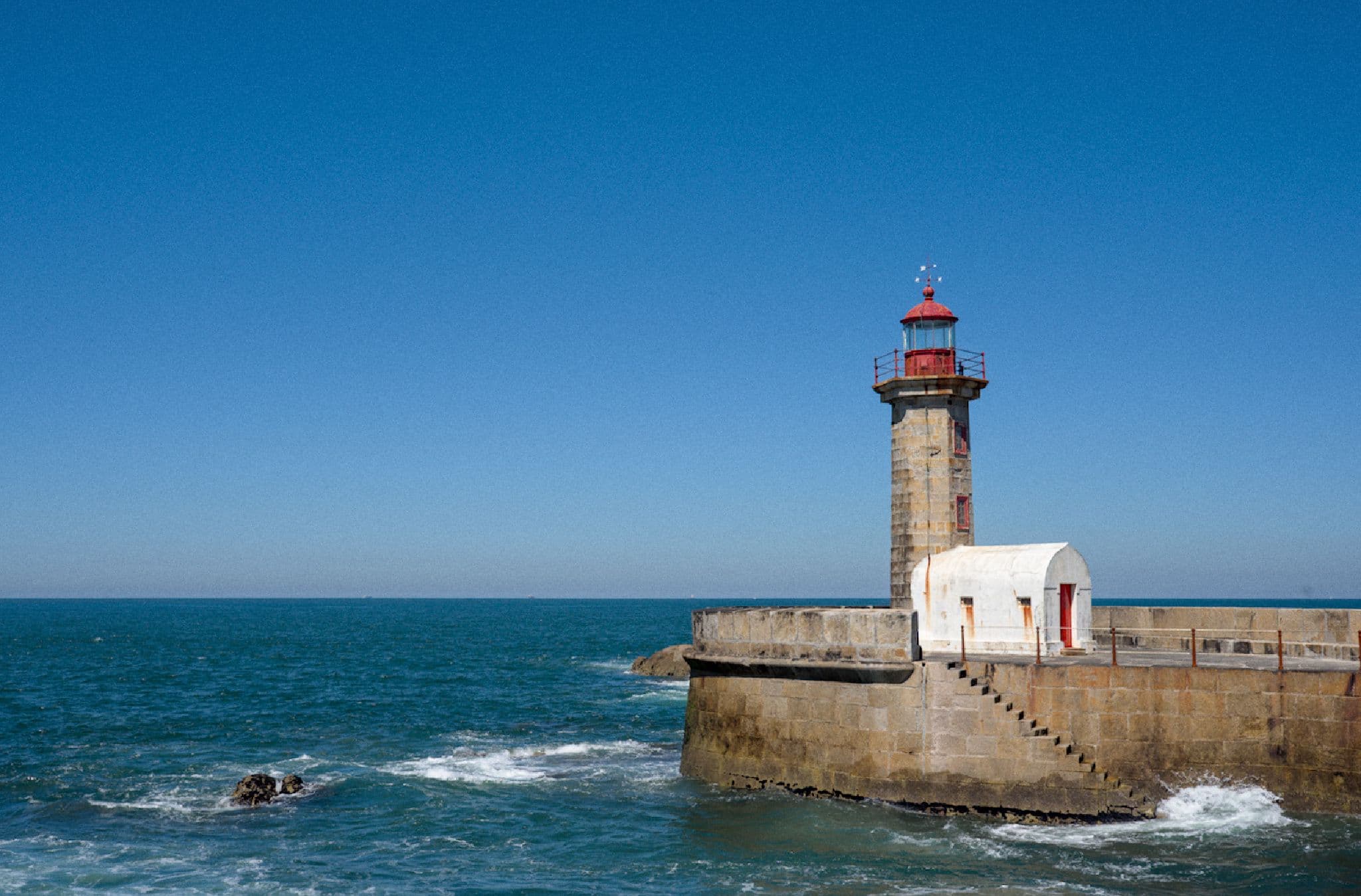 A ligthouse in Porto, Portugal